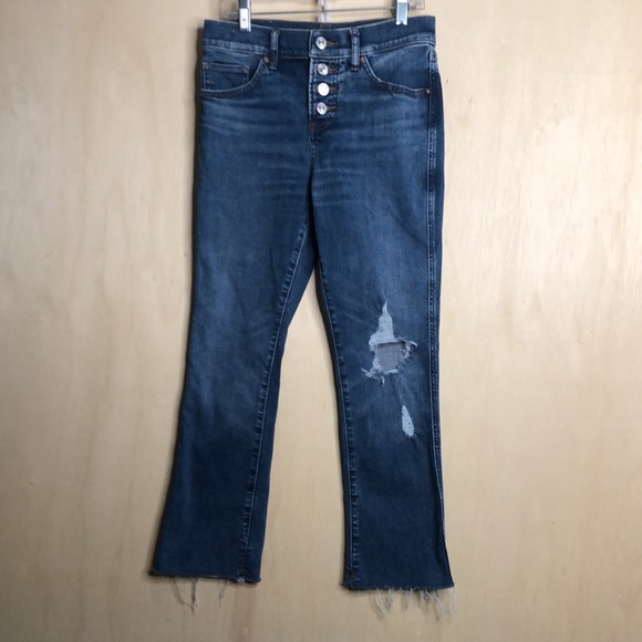 Express jeans button fly. Size 2 short. - Picture 2 of 14